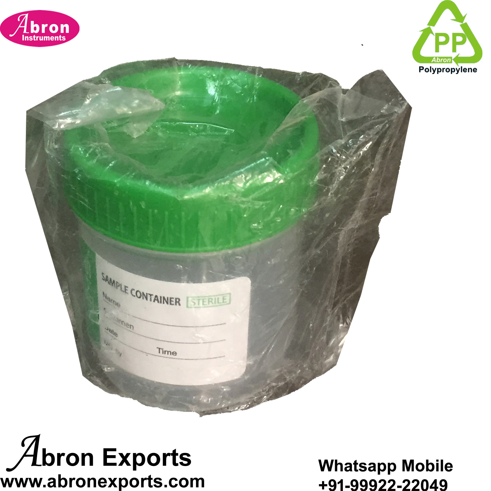 Container Urine Container 60ml Vial sterile Bottle Cultue with Screw cap Single pc packed 100p pack Abron AB-79U60